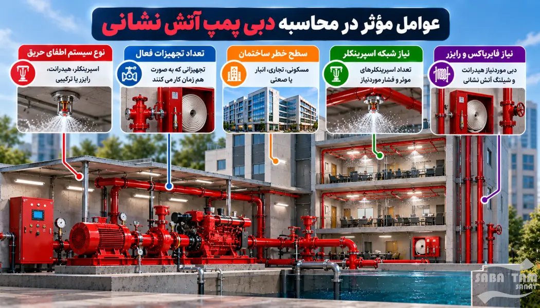 محاسبه و طراحی بوستر پمپ آتش نشانی